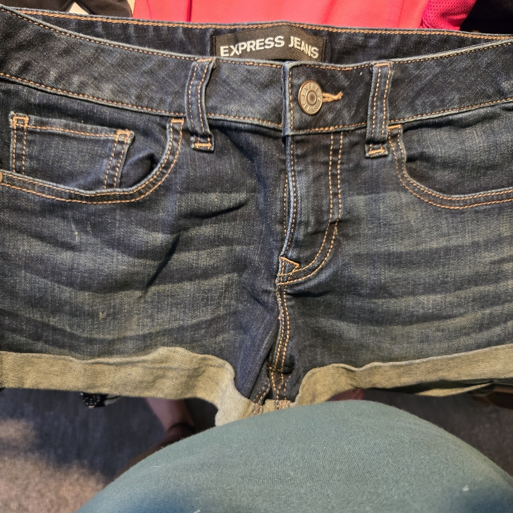 Express Blue Jean Shorts Classic Design